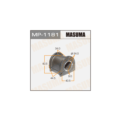 Втулки стабилизатора передние (комплект) MP1181 Masuma (фото №1)