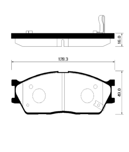 Колодки передние HP1022 HSB (фото №1)
