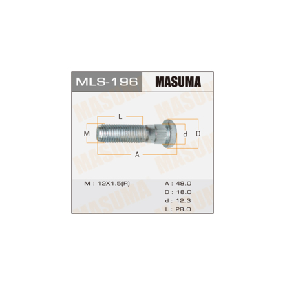 Шпилька колёсная MLS196 Masuma (фото №1)