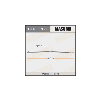 Шланг тормозной передний BH1111 Masuma (фото №1)
